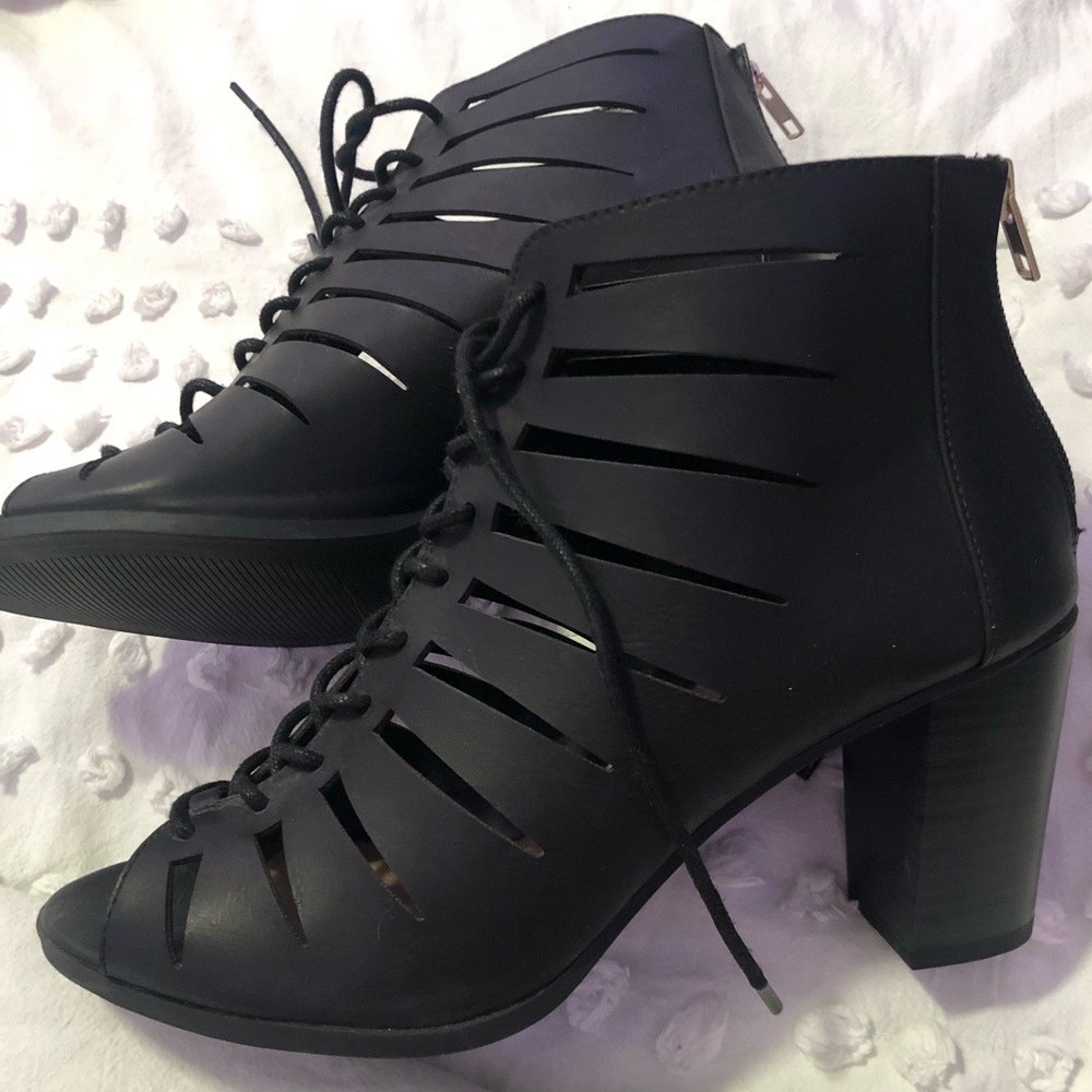 Black Stilettos Ankle Boots
